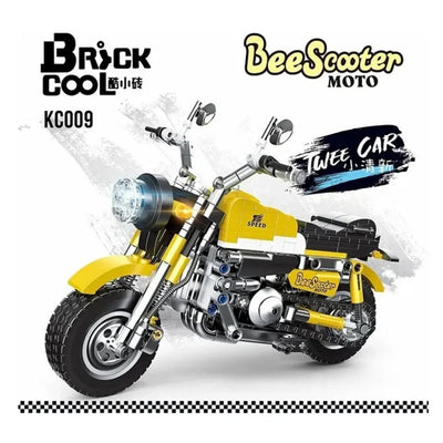 DIY Bee Scooter Model Bricks Set - 558+Pcs