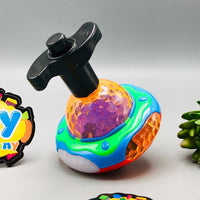 1Pc UFO Spinning Top With Light & Music