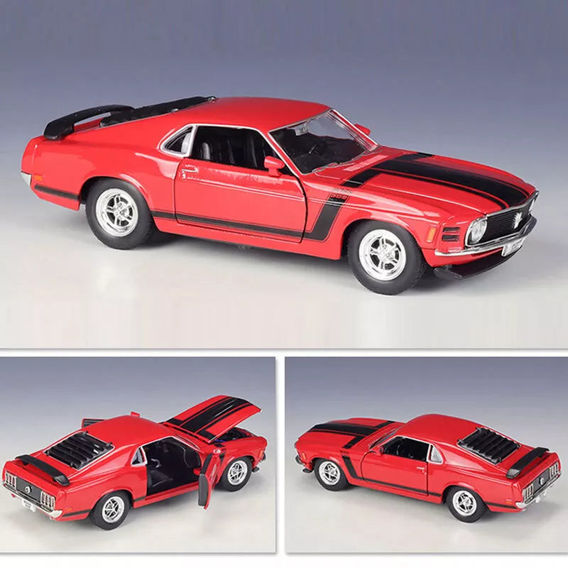 1:24 Welly Diecast 1970 Ford Mustang Boss Model Car