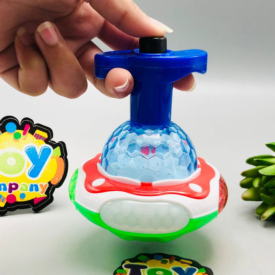 1Pc UFO Spinning Top With Light & Music