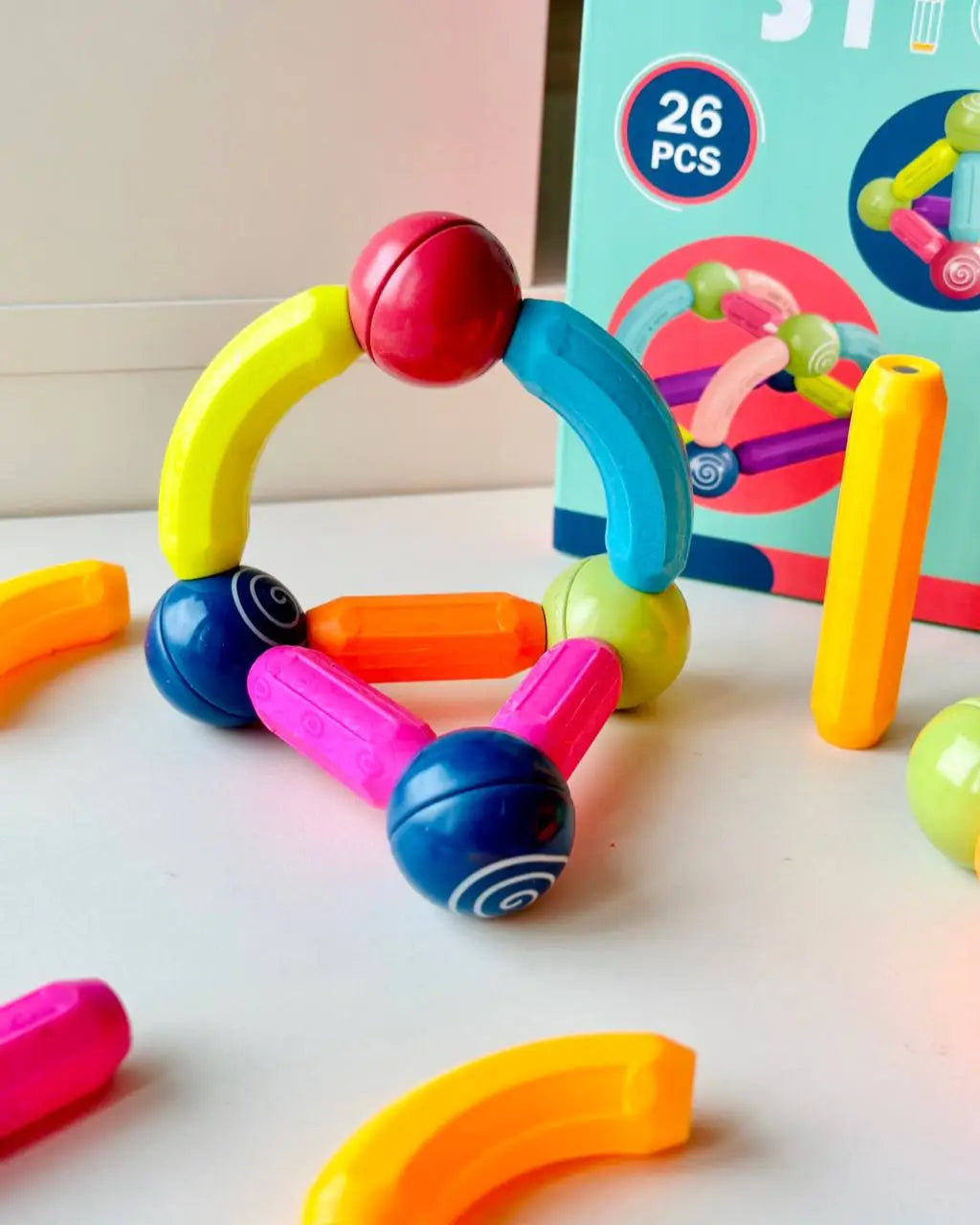 26Pcs Magnetic Stick Set