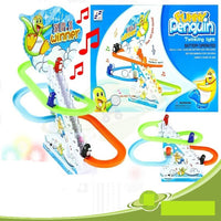 Electric Funny Penguin Track Set With Light & Music