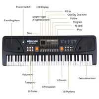 BigFun 61 Keys Electronic Keyboard Piano With Microphone
