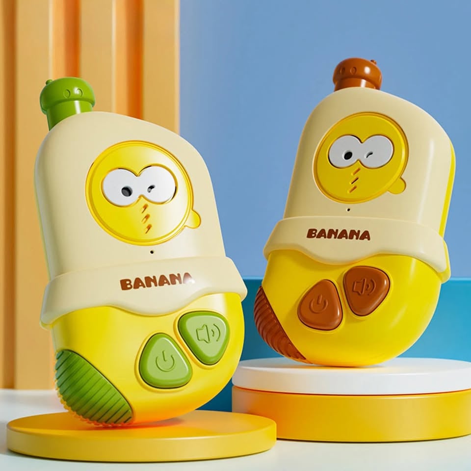 2Pcs Portable Banana Intercom For Kids