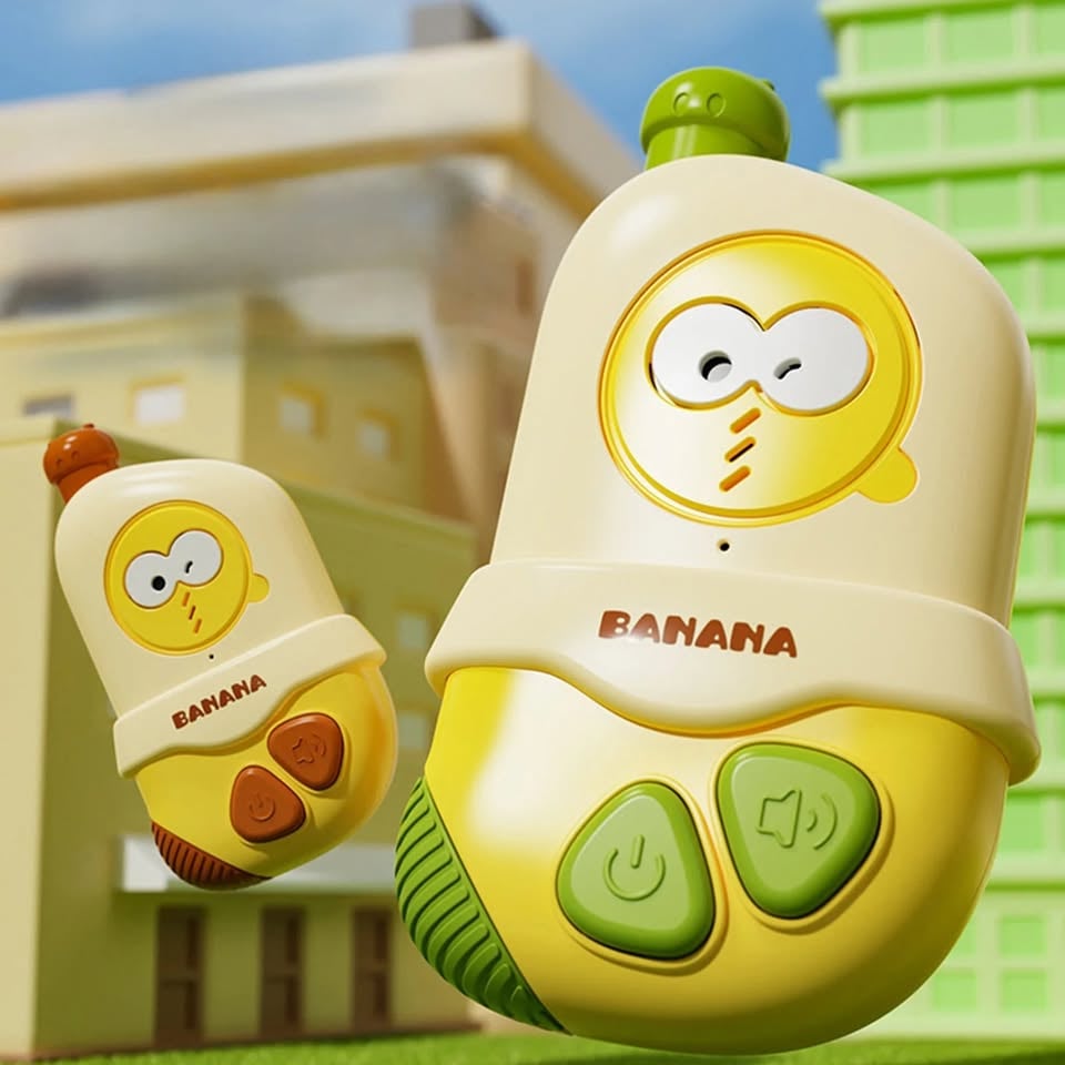 2Pcs Portable Banana Intercom For Kids