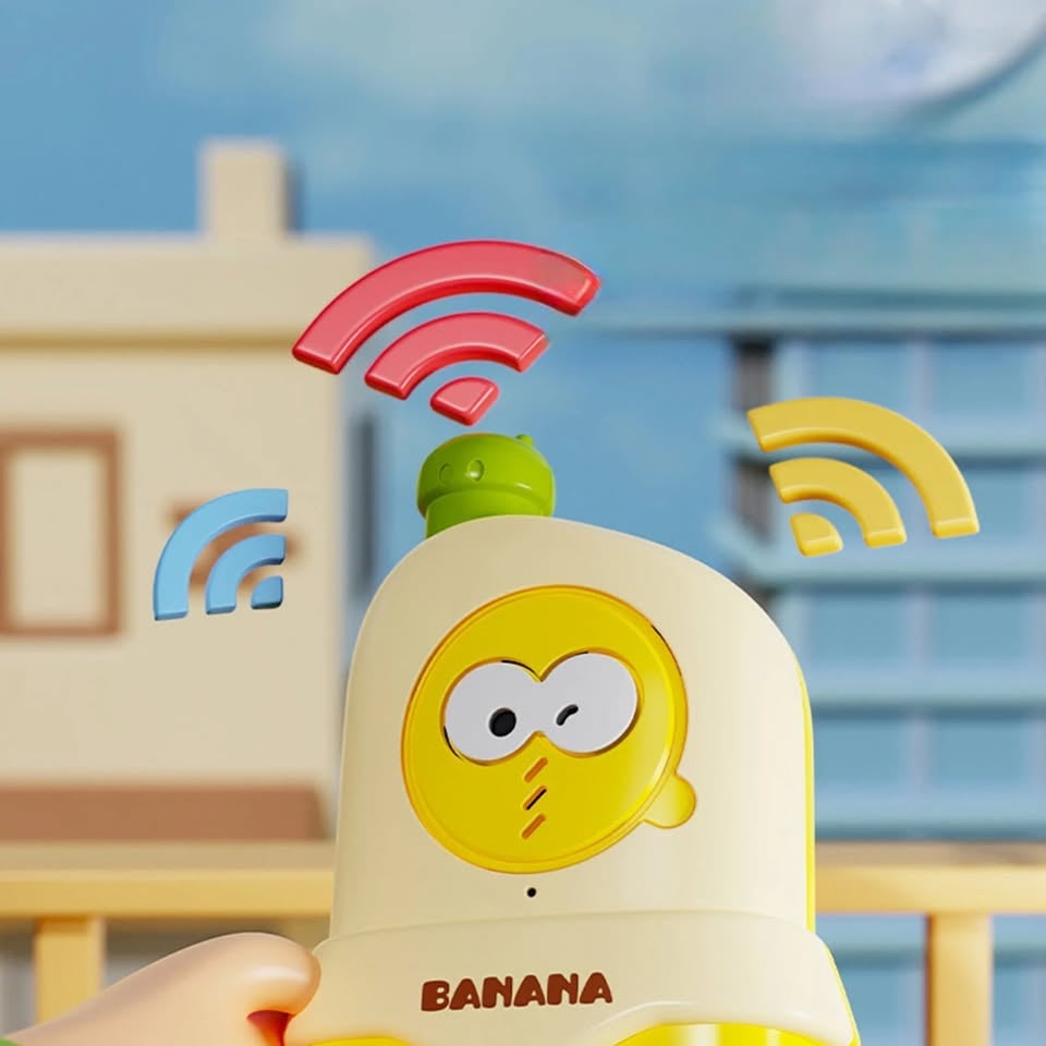 2Pcs Portable Banana Intercom For Kids