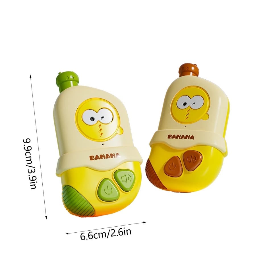 2Pcs Portable Banana Intercom For Kids
