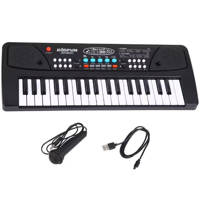 37 Keys BigFun Electronic Keyboard With Microphone