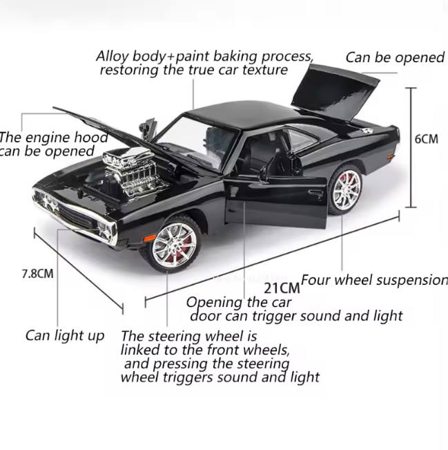 1:24 Diecast Dodge Charger Model Car