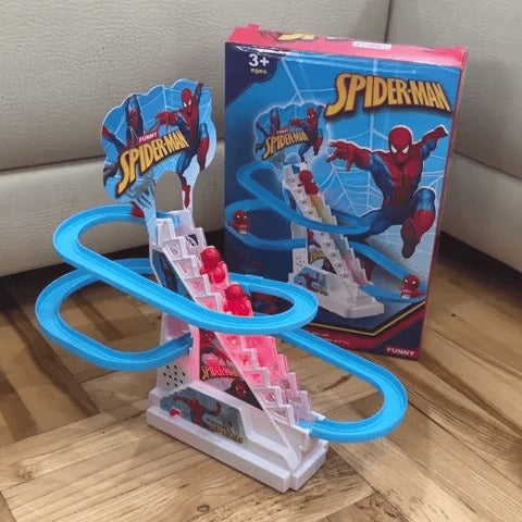 Electric Spider-man Slide Racing Track Set With Lights & Music
