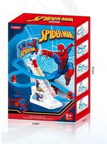 Electric Spider-man Slide Racing Track Set With Lights & Music