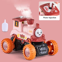 Electric Rotating Stunt Steam Train With Light & Music