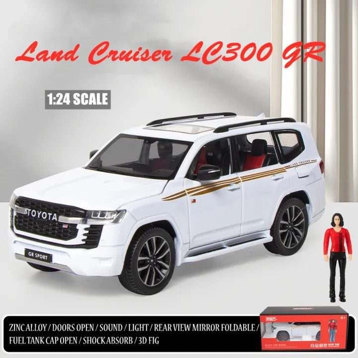 1:24 Diecast Toyota Land Cruiser GR Sport With Miniature