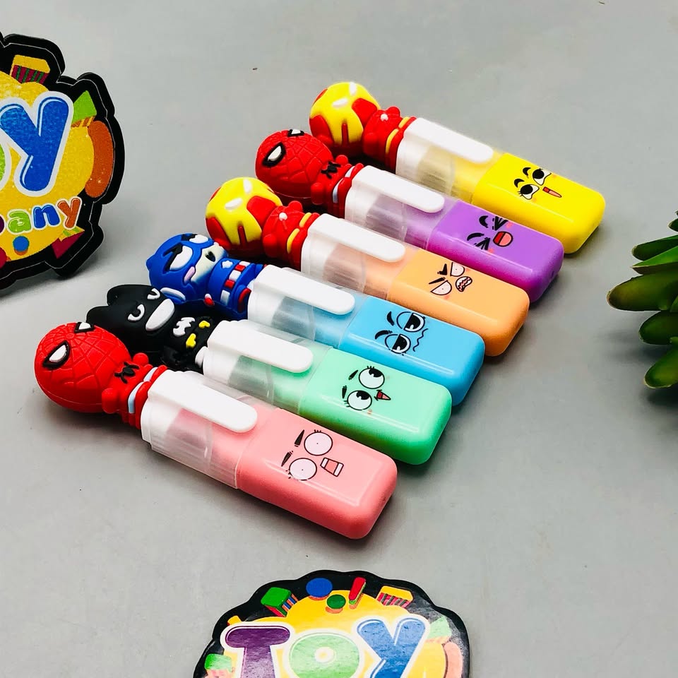 6Pcs Cartoon Themed Colorful Highlighter