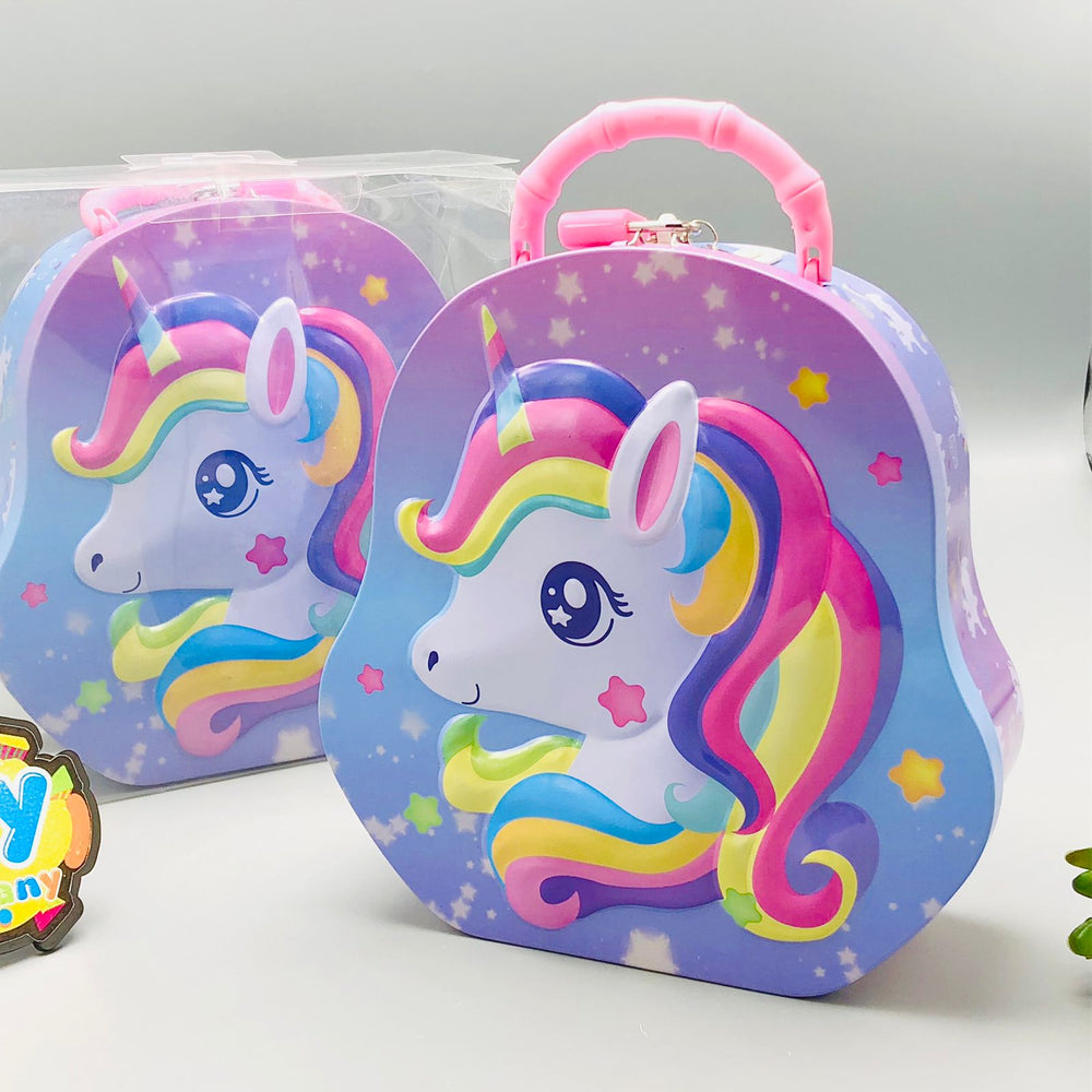 Unicorn Themed Kids Coin Saving Box