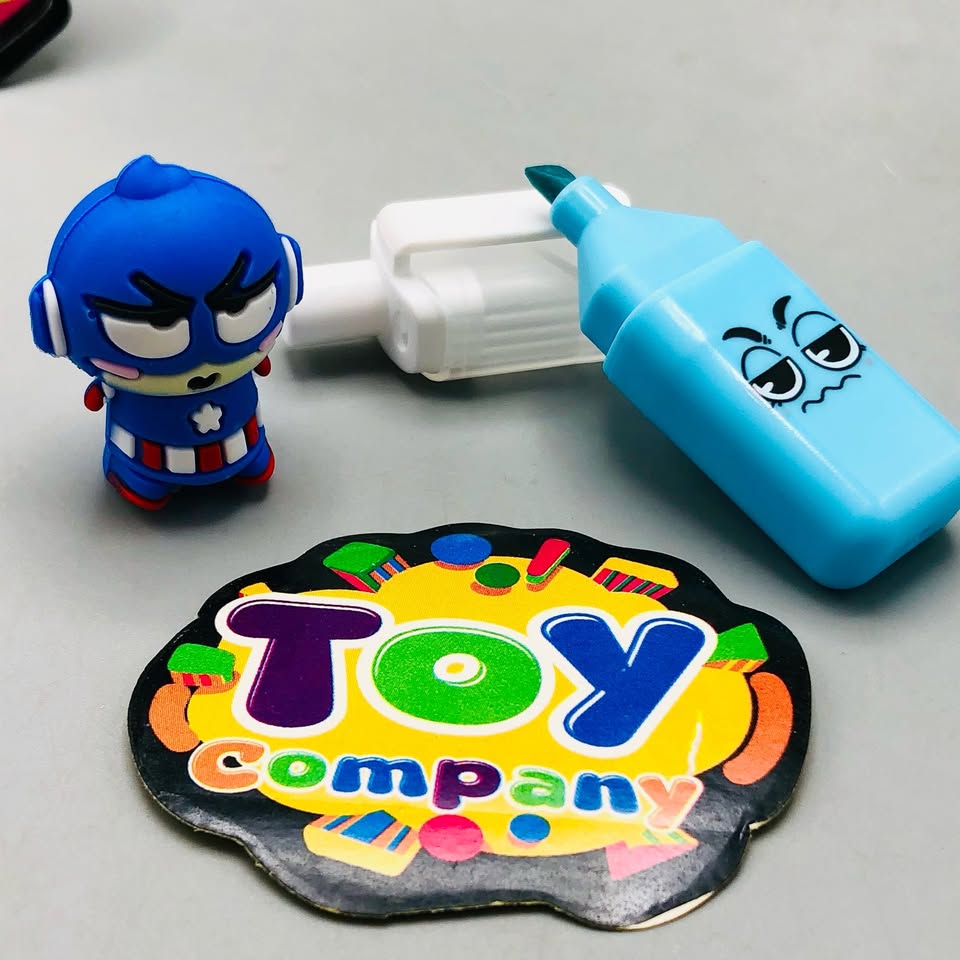 6Pcs Cartoon Themed Colorful Highlighter