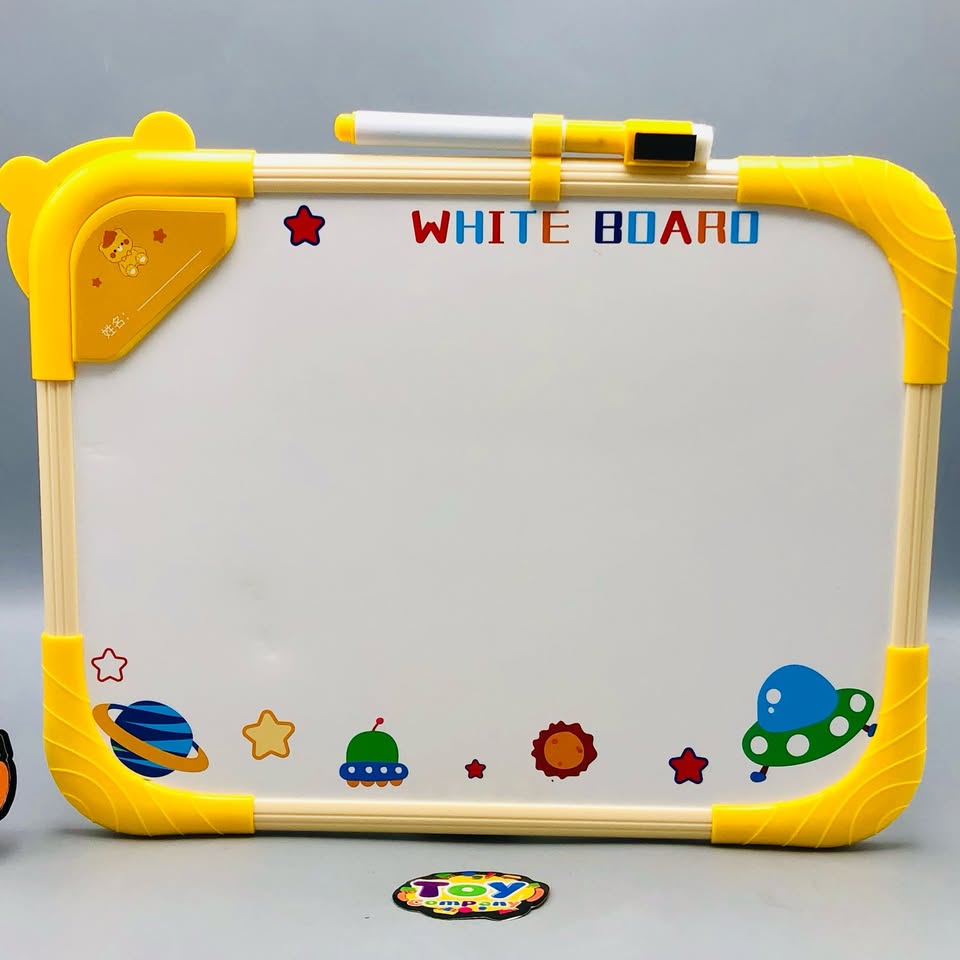 Premium Double-Sided White Board With Marker