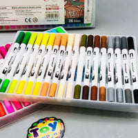 36Pcs Dual Tip Art Color Brush Pens