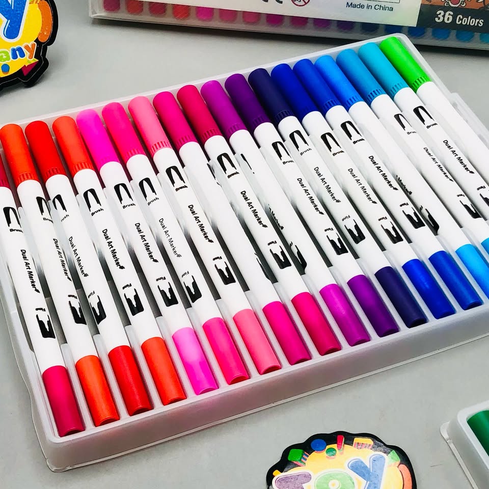 36Pcs Dual Tip Art Color Brush Pens