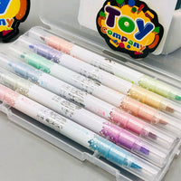 6Pcs Dual Head Glitter Highlighter