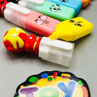 6Pcs Cartoon Themed Colorful Highlighter