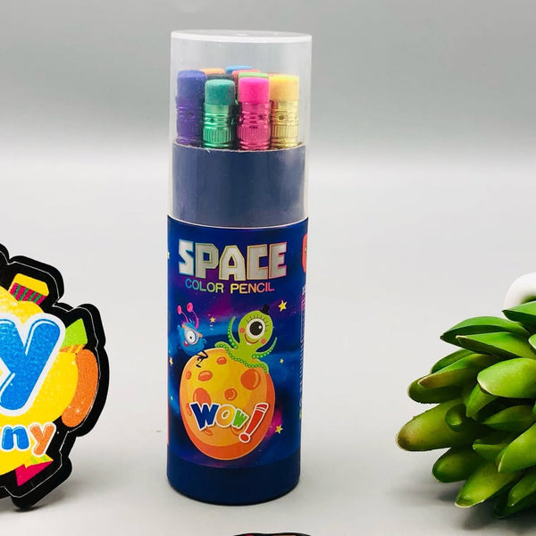 12Pcs Space Color Pencils Box