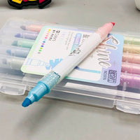 6Pcs Dual Head Glitter Highlighter