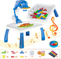 2in1 Mini Dolphin Projection Painting Table