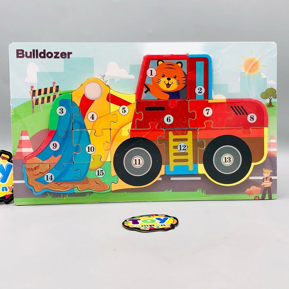 3D Wooden Vehicle Themed Puzzle Board - Assortment