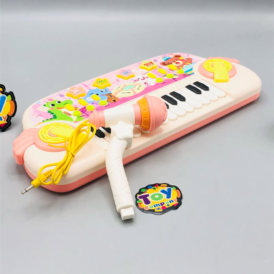Electronic Animal Musical Piano With Microphone