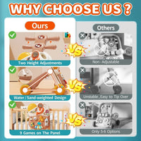 3in1 Baby Musical Walker & Activity Table - Brown