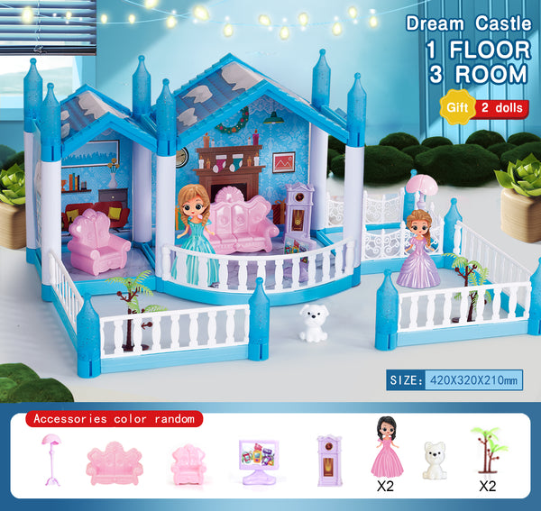 84Pcs DIY Dream Castle Play House