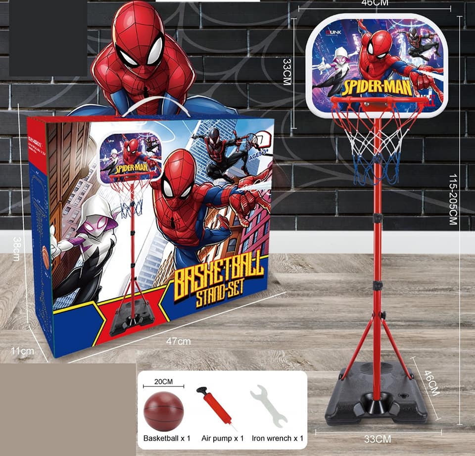 250cm Spider Man Adjustable Basketball Stand