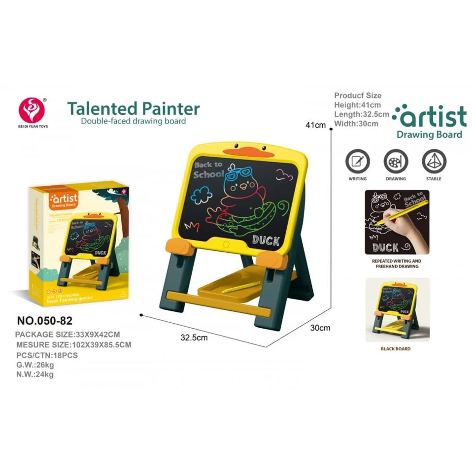 Kids Artistic Duck Themed Drawing Board