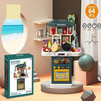 64Pcs Kids Pretend Chef Kitchen Set