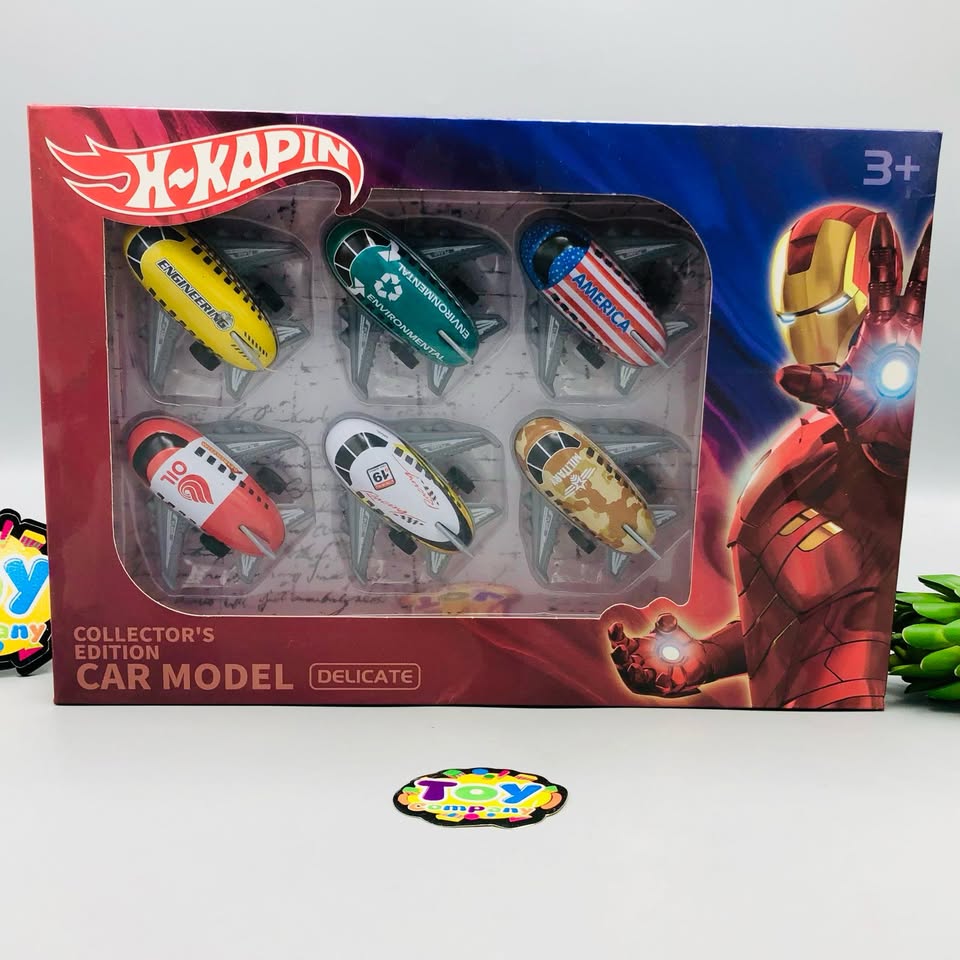 6Pcs Pullback Mini Aircraft Model - Assortment
