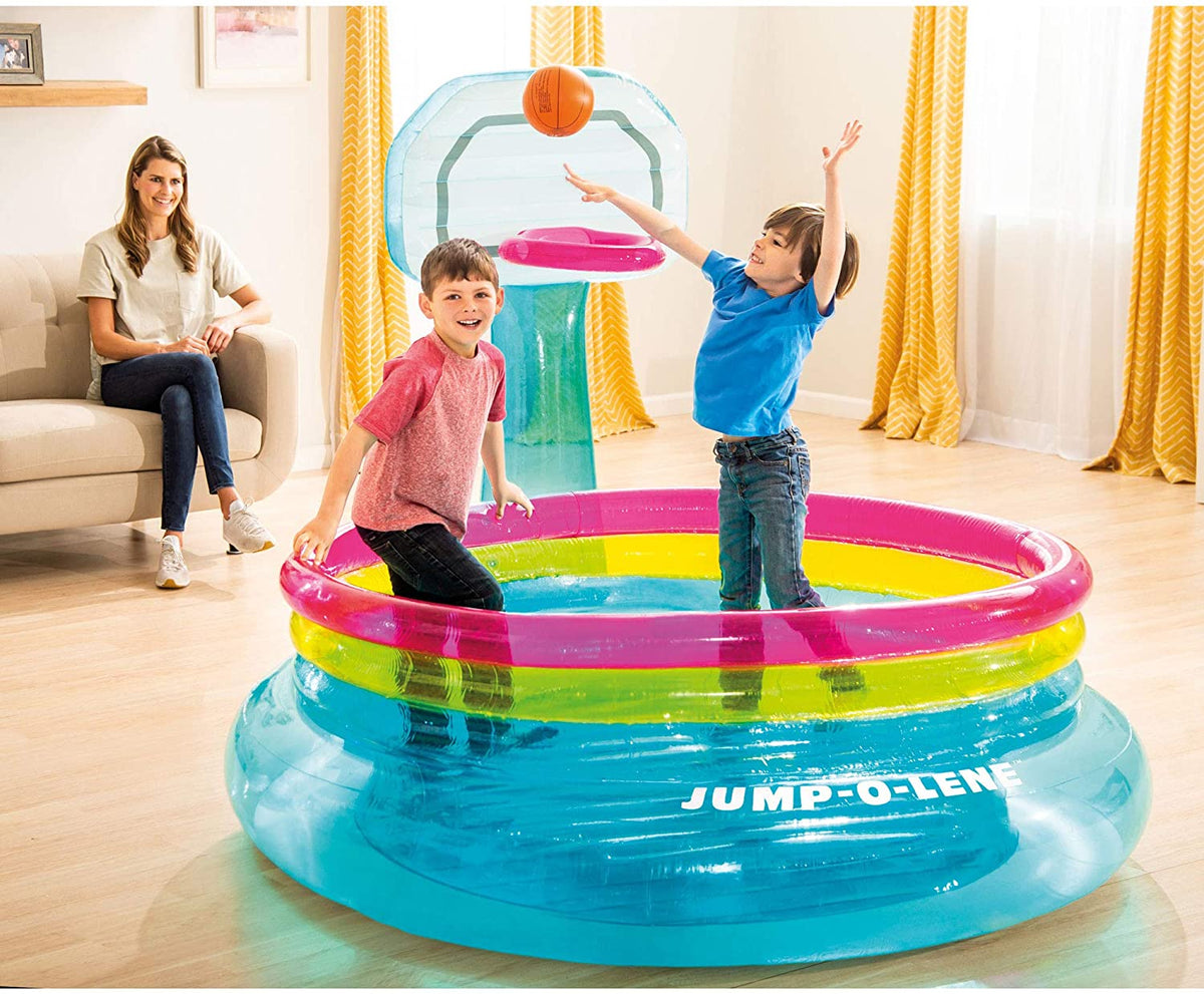 INTEX Jump-o-Lene Ring Bouncer With Basket Ball Shooting Hoop