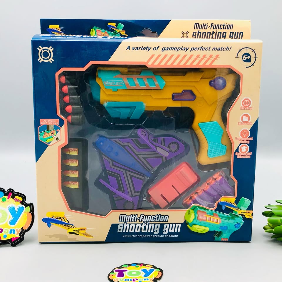 Multi-function Manual Shooting Soft Bullet Gun With Helicopter