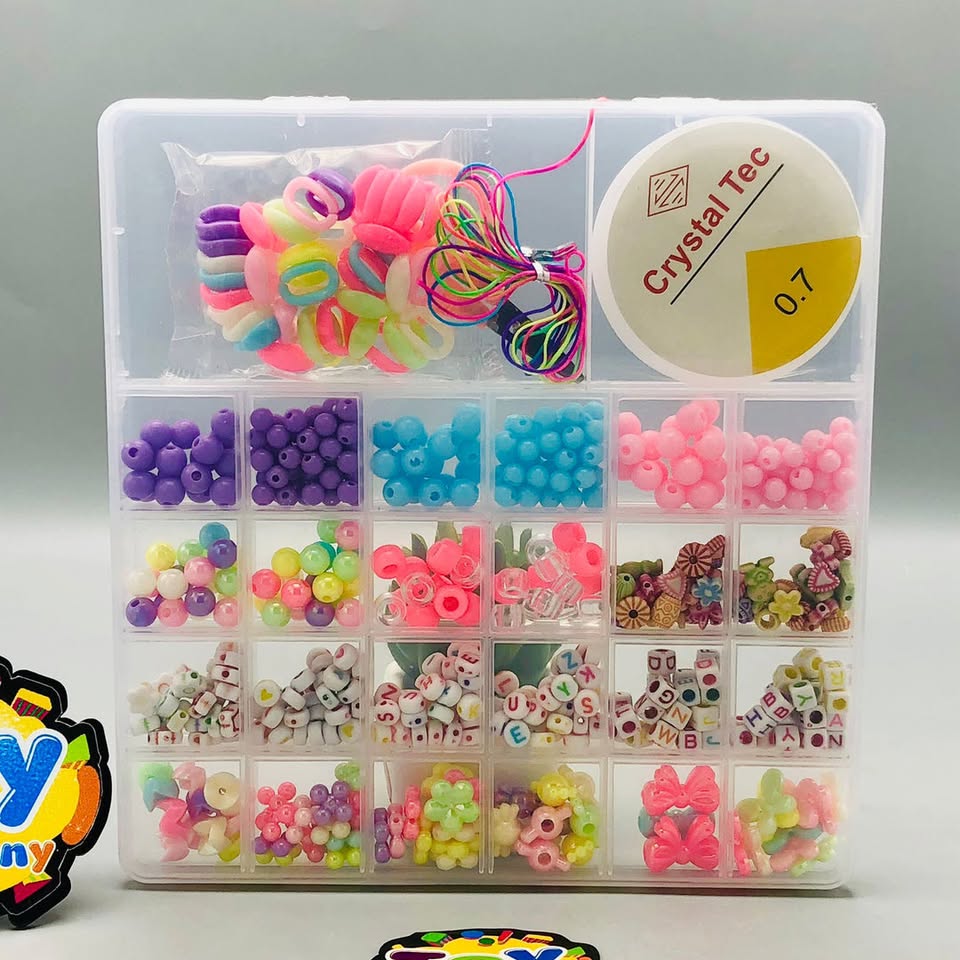 DIY Multi-Color Creative Beads Set With Storage Box