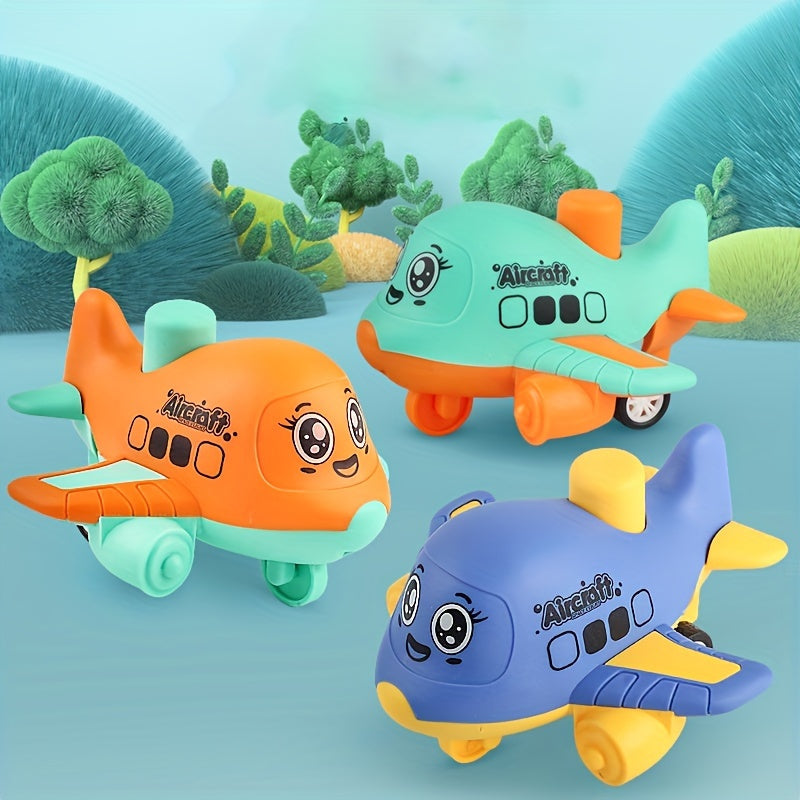 1Pc Mini Press & Go Airplane Toy