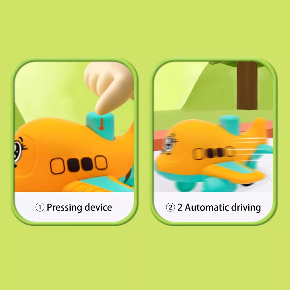 1Pc Mini Press & Go Airplane Toy