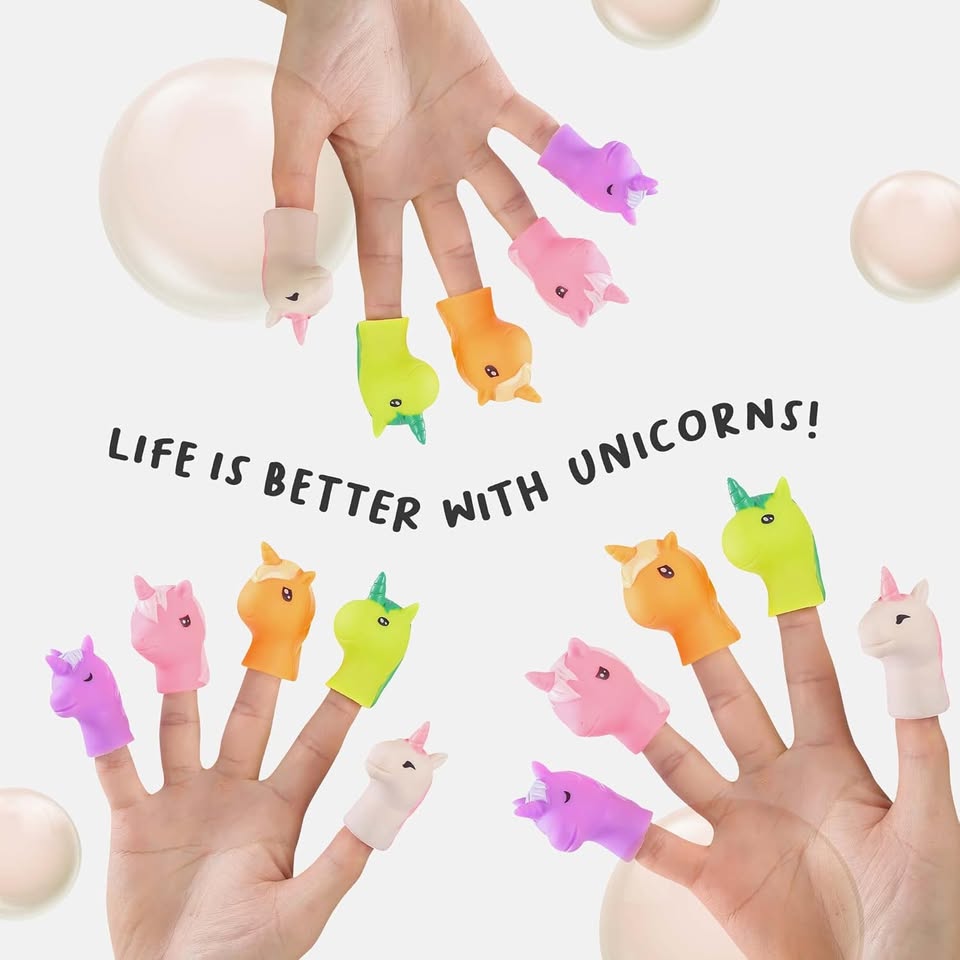 5Pcs Unicorn Themed Finger Puppet