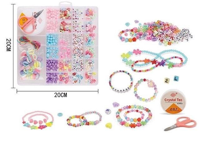 DIY Multi-Color Creative Beads Set With Storage Box