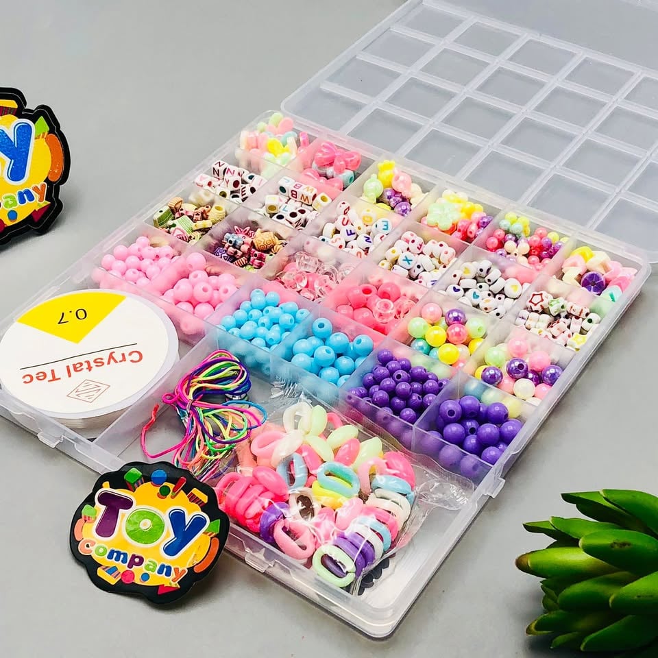 DIY Multi-Color Creative Beads Set With Storage Box