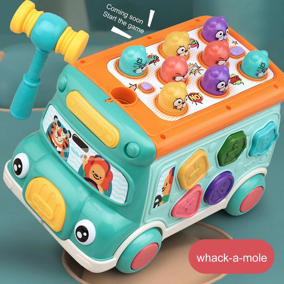 Multi-functional Montessori Bus With Light & Sound