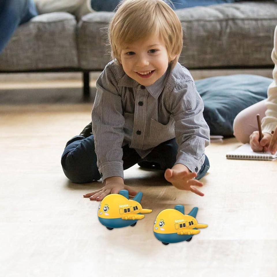 1Pc Mini Press & Go Airplane Toy