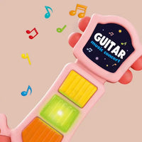 2in1 Kids Mini Guitar With Light & Sound