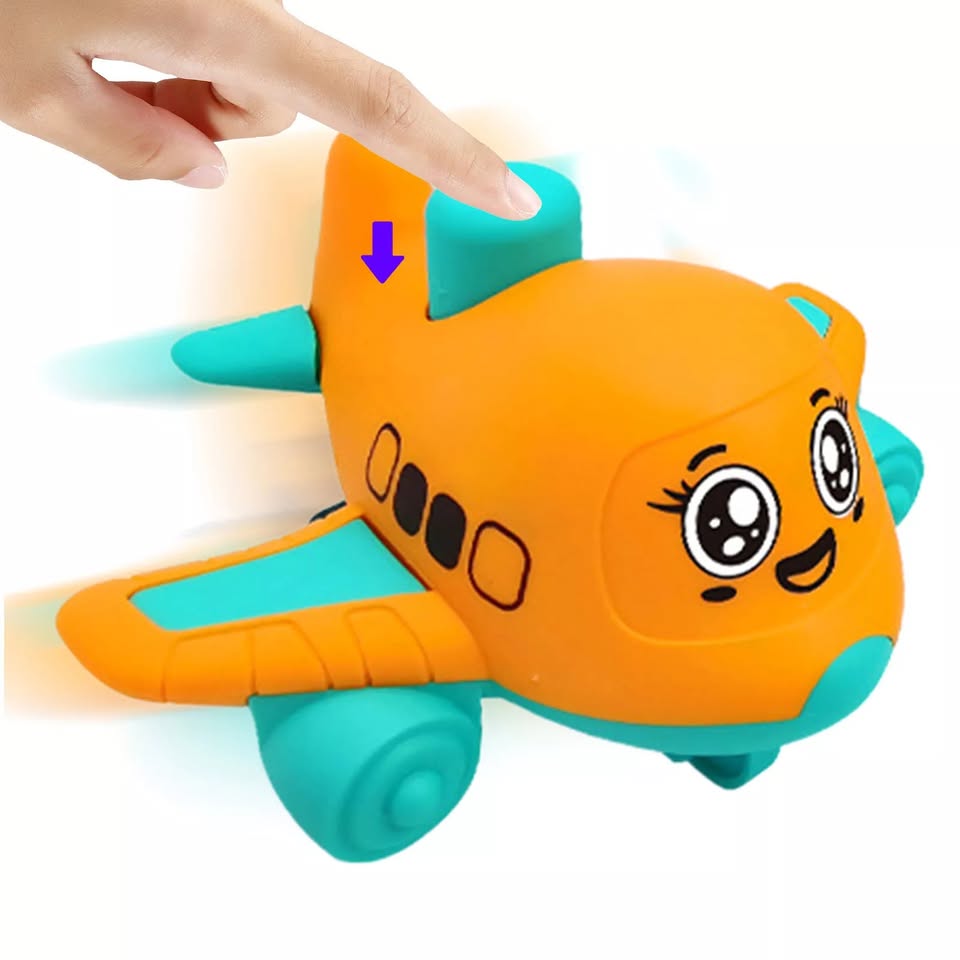 1Pc Mini Press & Go Airplane Toy