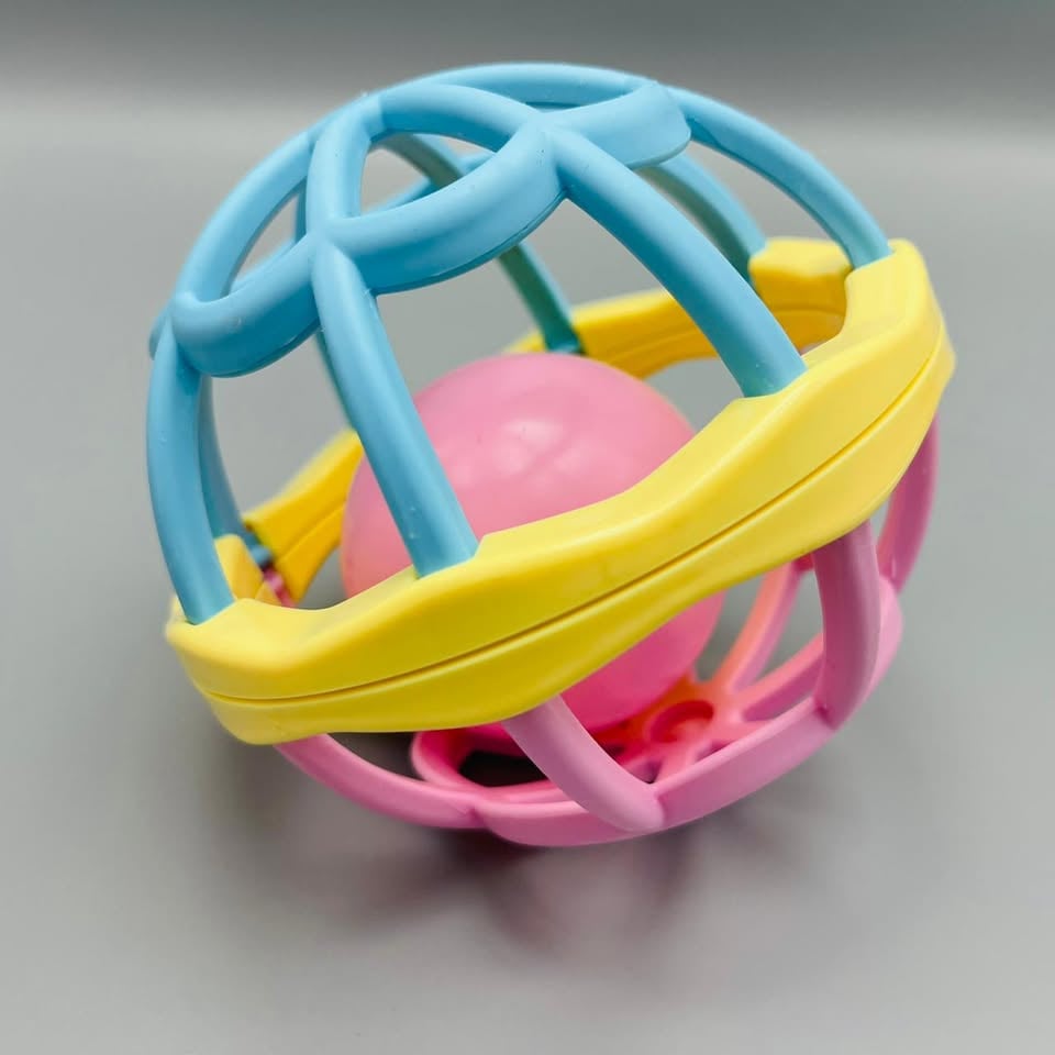 Soft Silicone Rattle Fitness Ball
