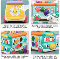 Multi-functional Montessori Bus With Light & Sound